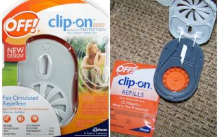 Off Clip-On mosquito repellent with batteries