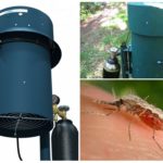 The use of the device against mosquitoes